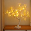 Árbol En Flor Con Luces, Pequeño Árbol De Abedul Para