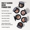 KYDA 2 Colors Eyebrow Powder Duo, Eyebrow Palette Makeup for