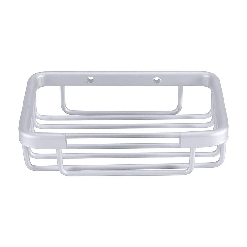 Yosoo Wall Mounted Soap Dish Storage Basket Soap Dish Aluminium