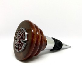 Fireman Wine Stopper Exotic Rosewood Custom Fireman Bottle Stopper – Cigar Cutters by Jim