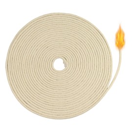 32.8 Ft Oil Lamp Wicks, Round Cotton Replacement Wicks, Braided Round Candle Wicks for Kerosene Alcohol Lamp Candle Making(4 mm/0.16 inch