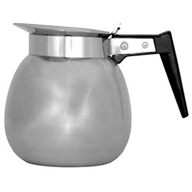 TableTop King 06026.0000 64 oz. Stainless Steel Coffee Decanter with Black Handle