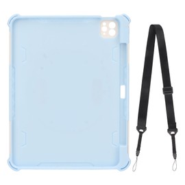Protective Tablet Cover Heavy Duty PC TPU Tablet Shockproof Case with Removable Shoulder Strap for IOS Tablet Pro 2022/2021 11in Blue