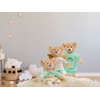Heless 85 Cuddly Toy Teddy Dreamy with Mint-Coloured Soft Velour