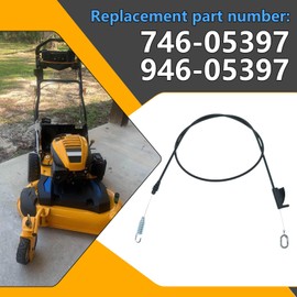 946-05397 Wheel Clutch Cable , Clutch Wheel Drive Cable Fit for CUB Cadet, MTD, Craftsman and Troy-Bilt Lawn Mowers, Fits Models CC600, TBWC28, M430, M410, CMGM231204 and Pro Series 28 inch, 746-05397