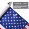 2 Pack Motorcycle Flag Pole Fold Down 90° and American
