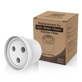 1 Pack Filter Replacement for All Epic Water Filters® Pitchers and Dispensers, Aquagear® Water Filter Pitchers, 150-Gallon Long-Life, BPA Free, AQUA CREST