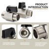 Bwintech 2 pieces 3/8 inch BSP male thread x male