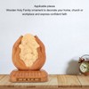 Wooden Holy Family Figurine Statue Exquisite Delicate Durable Stable Beech