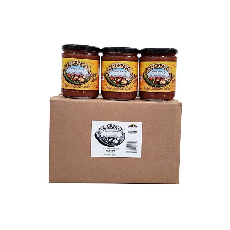 New Mexico Gold Salsa - MEDIUM (Three, 16-ounce jars)