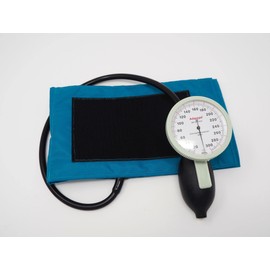 ADラージゲージアネロイド血圧計 ワンハンド型 レバー式 72㎜の大型メーター 軽量タイプ ティール ADC226TL