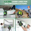 16 Line Laser Level 360 Self Leveling, 4x360°Professional 4D Green
