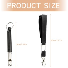 Luckious 1 Pcs Silent Dog Recall Whistle - High Frequency Ultrasonic Dog Training Whistle, Adjustable Ultrasonic Frequencies for Dog Training and Behavior Aid