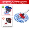 Spin Mop Head, Base, Handle Replacement for O-Ceda RinseClean 2