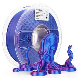 AMOLEN Silk PLA 3D Printer Filament, Multicolor 1.75mm PLA Shiny Gradient Filament Color Shift 3D Printing PLA Filament for Most FDM 3D Printer, 1kg Spool(2.2lbs), Blue Fuchsia