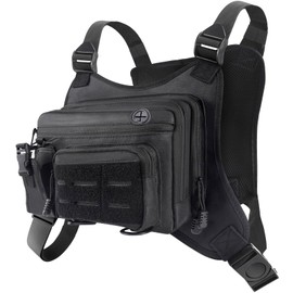 NewBEP Outdoor Sports Chest Bag - Tactical Vest Chest Bags, Ideal Hiking Running Cycling Race Marathon for Women Men