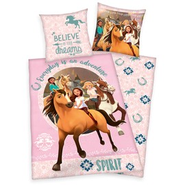 Herding Spirit Wild and Free Horse Bed Linen 80 x 80 cm + 135 x 200 cm 100% Cotton
