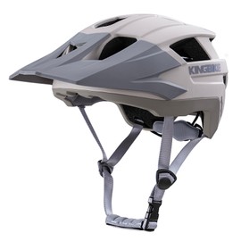 KINGBIKE Mountain Bike Helmet MTB Cycling Bicycle Helmets with Adujustable Visor for Adults Youth Men Women (Beige, L(22.04-24in/56-61CM))