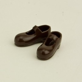 Obitsu Doll Strap Shoes for 4.3 inches (11 cm) Brown