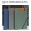 Vensool A4 Leather Padfolio Clipboard Folder, Leather Portfolio for Men