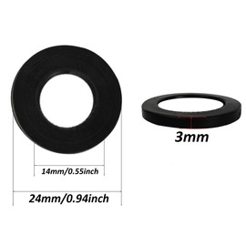 AUXBC 16PCS 1Inch Shower Head Gasket, Seal Faucet Washers, O Ring Hose Gasket Shower Head Gasket Rubber Washer for Water Faucet Shower Garden Hose Connector