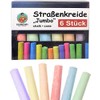 G&M Street Chalk Colouring Chalk Children's Chalk Colourful Approx. 10