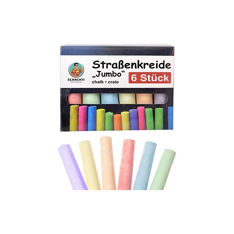 G&M Street Chalk Colouring Chalk Children's Chalk Colourful Approx. 10