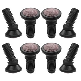 cyclingcolors 8 x Furniture Gliders Adjustable Foot with Joint and Felt Joint Gliders Chair Gliders for Round Tubes Adjustable Foot Chair Legs Angle 20° 25/16 mm