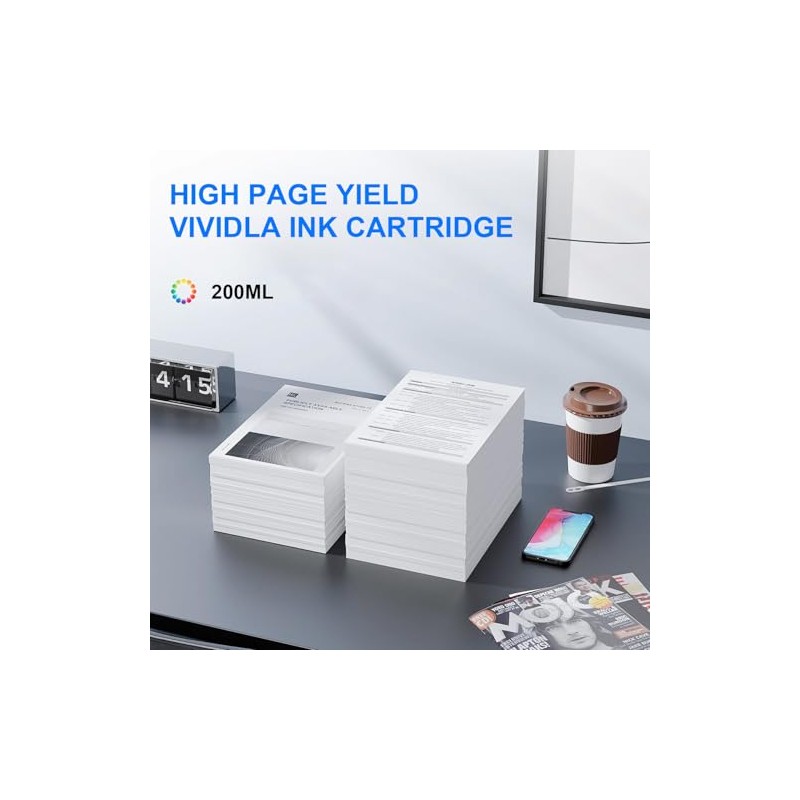 DMAOCO High Yield Tri-Color Print Cartridge 53374 Replacement for Primera
