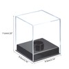 QUARKZMAN Baseball Display Case Acrylic Cube Baseball Storage Box Clear
