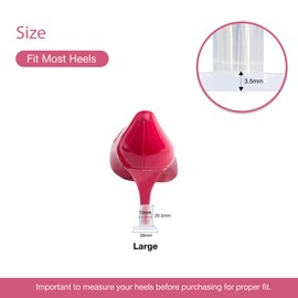 EONTAB 10 Pairs Grass High Heel Protectors for Walking on Grass and Uneven Floor, Heel dip Plug Women's Wedding Shoes (L-Code)