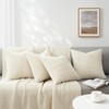 Topfinel 50 x 50 cm Cushion Cover, Cream, Set of