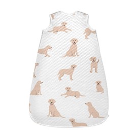 vvfelixl Unisex Labrador Retriever Dog Baby Sleeping Bag,Baby Wearable Blanket,Babies Sleep Sack,Sleep Suit for Toddler Infant Newborn 0-6 Months