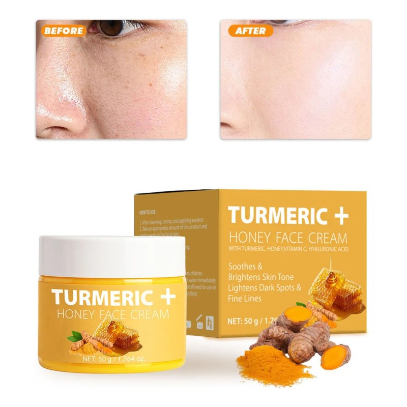 Crema Facial Curcuma Hidratante Antiedad Reparadora