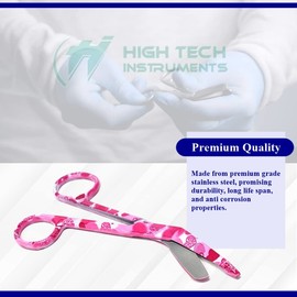 3 Pcs Bandage Scissors 5.5" Long Surgical Instruments, Made of Premium Grade Stainless Steel Ideal for EMTs, Medical Students, Paramedics, Doctors, Veterinarians, Nurses, Comes with Colorful Patterns
