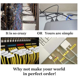 Mr-Label® (20 Sheets, 600 Labels) Yellow Self-Adhesive Cable Label - Waterproof | Tear Resistant | Durable - with Online Print Tool - for Laser Printer