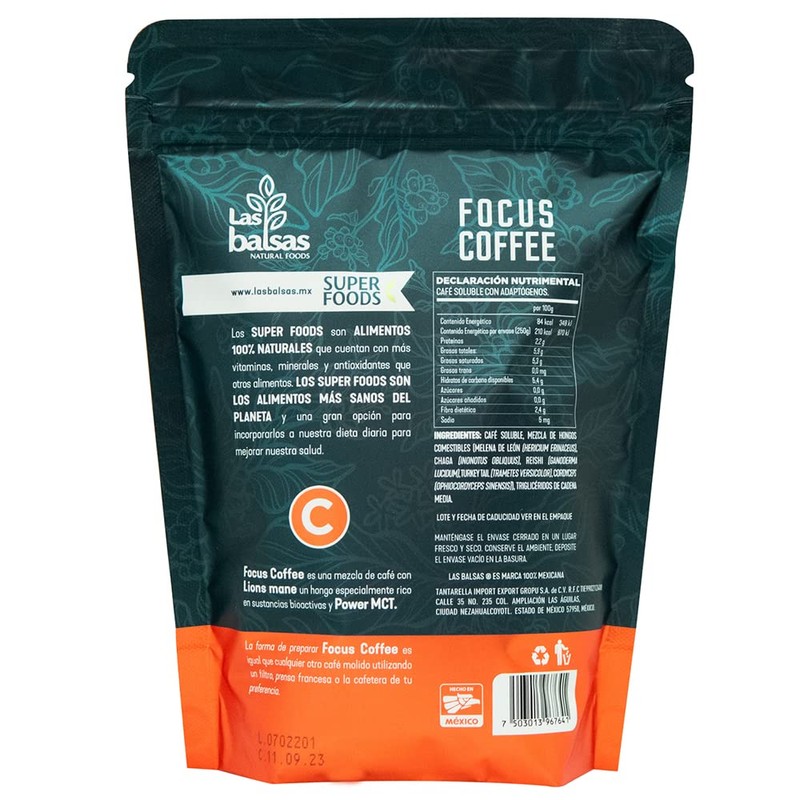 FOCUS COFFEE Cáfe con Adaptogenos