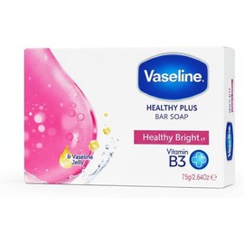 Vaseline Healthy Plus Bar Soap Healthy Bright – Jabón en Barra con Vitamina B3 y Vaselina para Piel Suave, Radiante e Hidratada