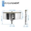 4-1/8" / 105mm Diamond Hole Saw with Center Drill Bit,