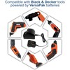 HQRP Dual Battery Charger Compatible with Black & Decker 3.6V