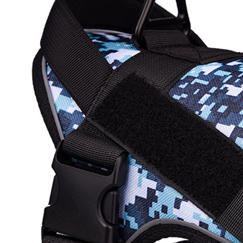 Pet Harness Waterproof Reflective Breathable Explosion Proof Punch Camouflage Dog