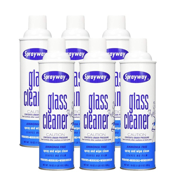 Sprayway SW050-06 Glass Cleaner,1.18 Pound (Pack of 6)