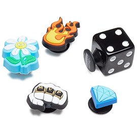 Crocs 5-Pack Trendy Shoe Charms | Jibbitz, MVP Kid, One Size