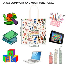 TSOTMO Sisters Musical Survival Bag Musical Queens Inspired Gift With Zipper Muscial Lover Toiletry Bag (Mu Heathers tote)