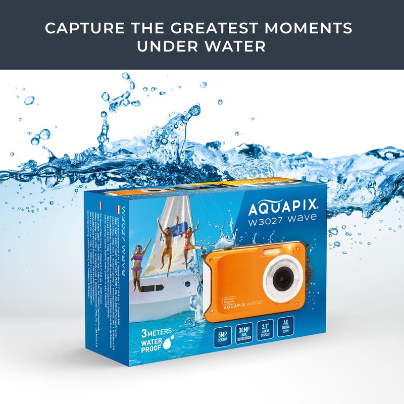 Easypix Aquapix W3027-O Wave Gold Digital Camera 5 Mill Pixel