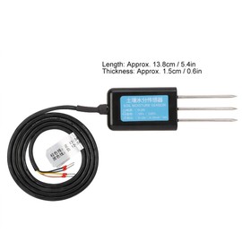 Hiraith Soil Moisture Sensor, 4-20MA Output, Waterproof, High Precision, Stable Performance Greenhouse, Flowers and Vegetables, ABS 316 Stainless Steel Material