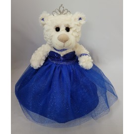 KINNEX COLLECTIONS SINCE 1997 12" Quince Anos Quinceanera Last Doll Teddy Bear with Dress (Centerpiece) ~ ARC09831-15 (Royal Blue)