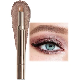 Barra de sombra de ojos impermeable con esponja mezcladora