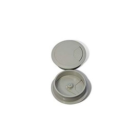 4 x 80 mm Cable Feed-Through Cable Cover Cable Box Plastic Grey