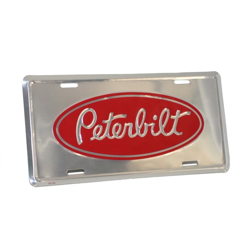 Peterbilt Trucks Motors Trucking Aluminum License Plate for Cars, Trucks